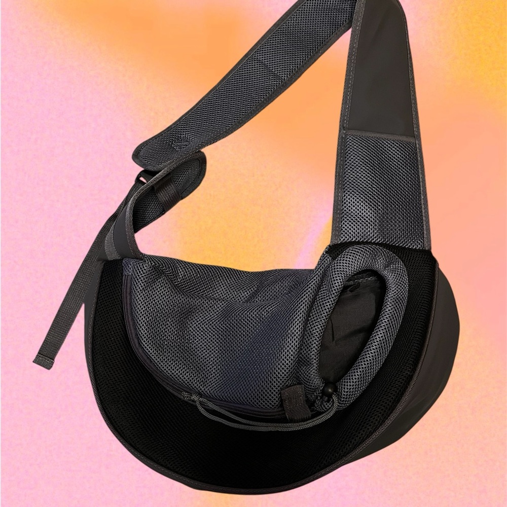 Dog Mesh Sling Carrier Shoulder Bag